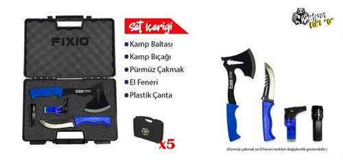 FİXİO KAMP SETİ 5PCS